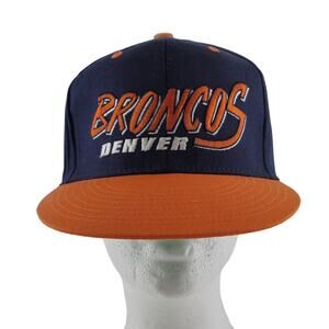 Denver Broncos Hat Cap NFL Team Apparel Orange Logo Adjustable Snap Back